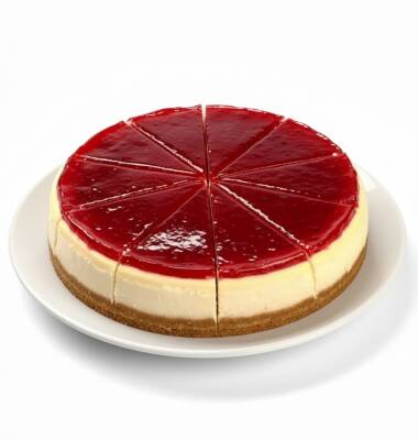 Frambuazlı Cheesecake 10 Dilim - Donuk Pasta